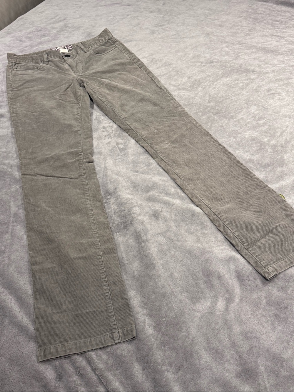 J. Crew Gray Corduroy Pants - Classic Straight Fit - Size 27R